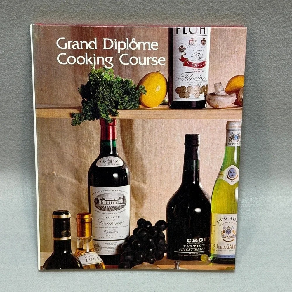 Vintage 1972 Grand Diplôme Cooking Course Vols 17-20 HC Cookbook Gourmet Recipes